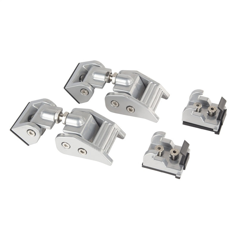 Rugged Ridge 202018-20 Jeep Wrangler JL / 2020 Jeep Gladiator Silver Hood Catch Kit Rugged Ridge