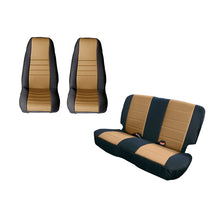 Load image into Gallery viewer, Rugged Ridge Seat Cover Kit Black/Tan 80-90 Jeep CJ/YJ Rugged Ridge
