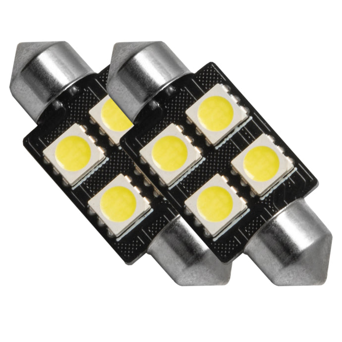 Oracle 37MM 4 LED 3-Chip Festoon Bulbs (Pair) - Cool White SEE WARRANTY Bulbs ORACLE Lighting