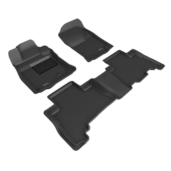 3D Maxpider 14-24 Toyota 4Runner 5-Seat Kagu Black R1 R2 3D MAXpider