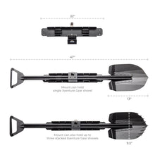 Load image into Gallery viewer, Go Rhino Xventure Gear Sharktooth Stackable Shovel - Textured Black Go Rhino
