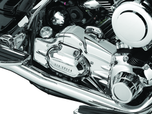 Load image into Gallery viewer, Kuryakyn Transmission Shroud 07-08 Touring with True Dual Exhaust
