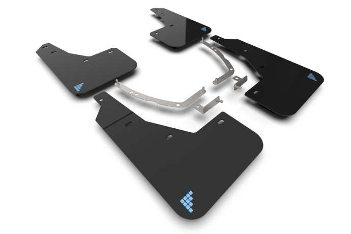 Rally Armor 2025 Hyundai Ioniq 5 PE Blk Mud Flap w/Light Blue Battery Logo Rally Armor