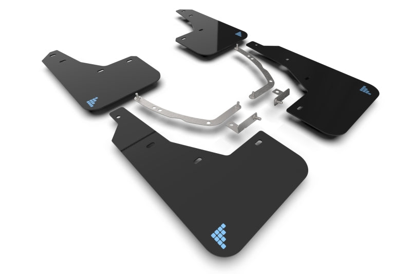 Rally Armor 2025 Hyundai Ioniq 5 PE Blk Mud Flap w/Light Blue Battery Logo Rally Armor