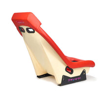 Load image into Gallery viewer, NRG GT Retro Bucket Seat - Red PVC Leather Red Stitching Off-White Fiberglass Back | PRI-100RD-STARDUST
