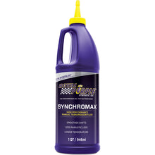 Load image into Gallery viewer, Royal Purple Synchromax Synthetic Manual Transmission Fluid - 1 Quart Royal Purple
