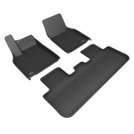 3D MAXpider 2026 Tesla Model Y Juniper Kagu 1st & 2nd Row Floormats - Black 3D MAXpider