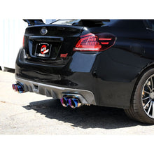 Load image into Gallery viewer, aFe Subaru WRX/STi 15-21 H4-2.0/2.5L Takeda 3in to 2-1/2in Stnlss Cat-Back Exhaust w/ Blue Flame Tip
