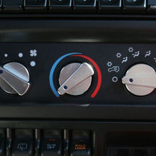 Load image into Gallery viewer, Rugged Ridge 3-Pc Alu Climate Control Knob Set Blue 99-06TJ Rugged Ridge
