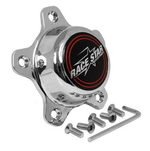Load image into Gallery viewer, Race Star 5 Lug Cap Short Plastic Chrome (incl. Medallion &amp; Screws)
