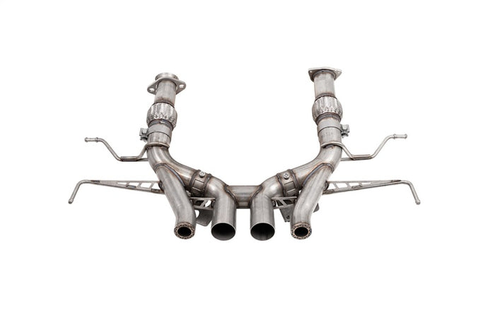 Corsa 23-24 Chevrolet Corvette C8 Z06 3in Valved Cat-Back Exhaust Muffler Delete Track Systemw/o Tip Catback CORSA Performance