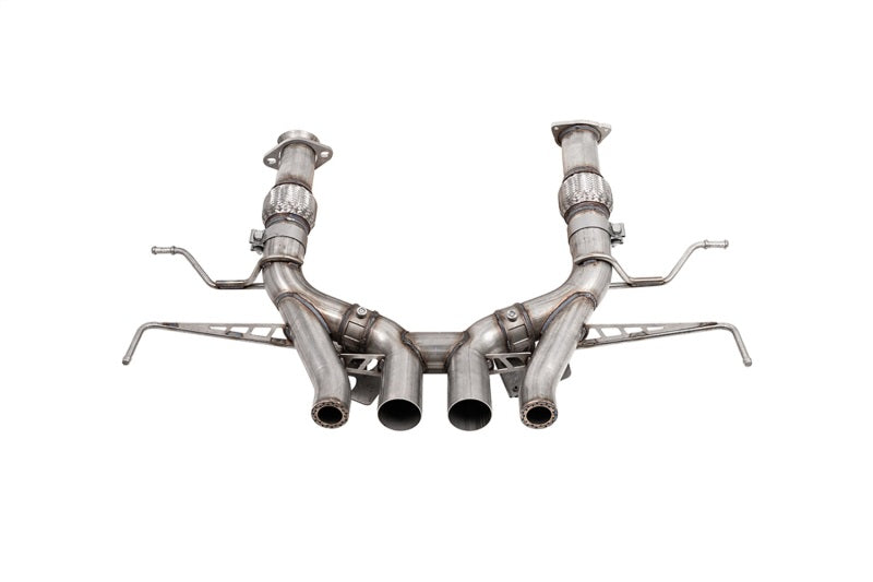 Corsa 23-24 Chevrolet Corvette C8 Z06 3in Valved Cat-Back Exhaust Muffler Delete Track Systemw/o Tip Catback CORSA Performance