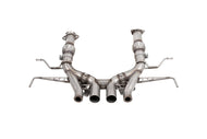 Corsa 23-24 Chevrolet Corvette C8 Z06 3in Valved Cat-Back Exhaust Muffler Delete Track Systemw/o Tip Catback CORSA Performance