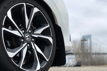 Load image into Gallery viewer, Rally Armor 16-21 Honda Civic Si Black UR Mud Flap w/White Logo Mud Flaps Rally Armor   
