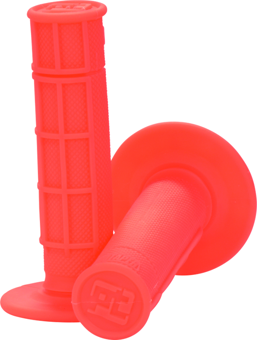 ProTaper 1/2 Waffle Grips - Neon Red Grips ProTaper