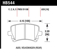 Hawk 06 Audi A6 Quattro Avant / 06-09 A6 Quattro  HP+ Rear Brake Pads Brake Pads - Performance Hawk Performance   