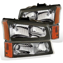 Load image into Gallery viewer, Raxiom 03-06 Chevrolet Silverado 1500 Axial Series Euro Headlights- Black Housing- Clear Lens | S112705
