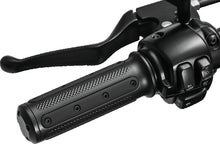 Load image into Gallery viewer, Kuryakyn Heavy Industry Grips Dual Cable Black Kuryakyn
