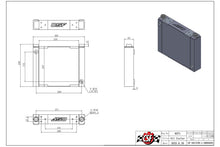 Load image into Gallery viewer, CSF Universal Large Single-Pass Oil Cooler - M22 x 1.5 - 12in L x 9.33in H x 2.16in W

