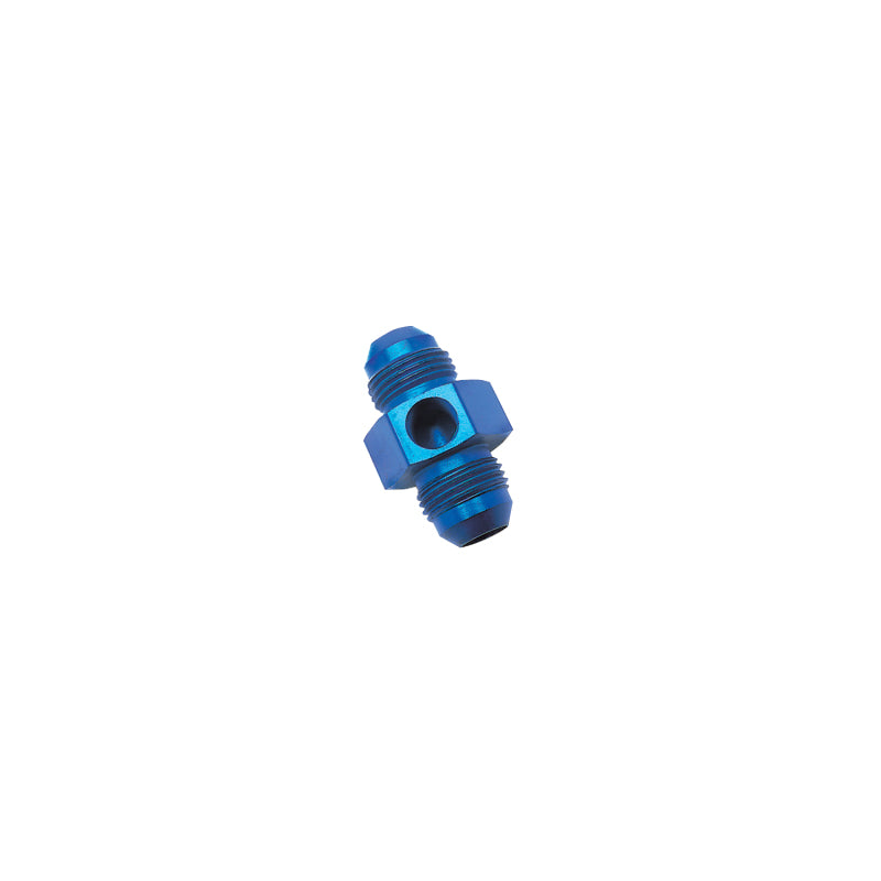 Russell Performance -8 AN Fuel Union Pressure Adapter (Blue) Russell