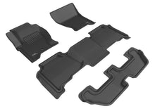 Load image into Gallery viewer, 3D MAXpider 2009-2012 Land Rover Lr4 Kagu 1st &amp; 2nd &amp; 3rd Row Floormats - Black | L1LR01501509
