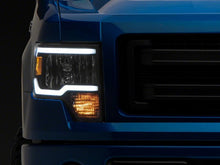 Load image into Gallery viewer, Raxiom 09-14 Ford F-150 Axial Series Headlights w/ LED Bar- Blk Housing (Clear Lens) Headlights Raxiom
