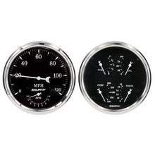 Load image into Gallery viewer, Auto Meter Old Tyme Black Quad &amp; Tach/Speedo 5in. - 2 Pc. | 1752
