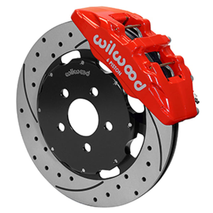 Wilwood 03-05 Dodge Neon SRT-4 Forged Dynapro 6 Big Brake Front Brake Kit 12.19 - Red Wilwood