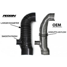 Load image into Gallery viewer, PERRIN 02-07 Subaru WRX / 04-21 STI Turbo Inlet Hose 3in. (For Aftermarket Turbos Only) - Black
