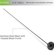 Load image into Gallery viewer, DV8 Offroad 1997-06 Jeep TJ Replacement Antenna Black DV8 Offroad
