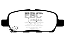 Load image into Gallery viewer, EBC 08-13 Infiniti EX35 3.5 Ultimax2 Rear Brake Pads Brake Pads - OE EBC   
