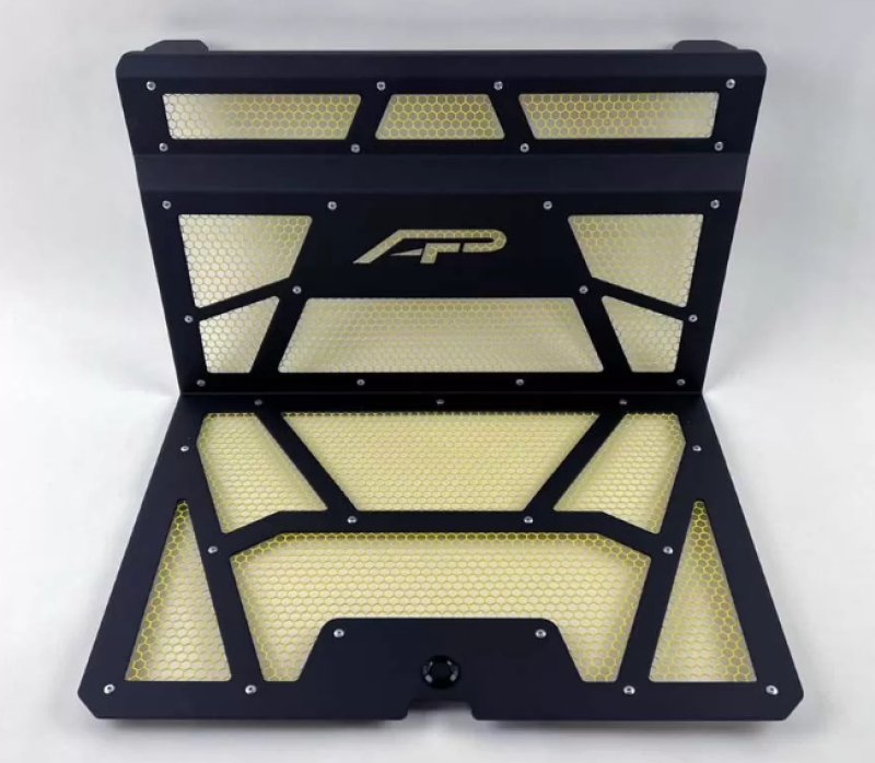 Agency Power 14-18 Polaris RZR Gloss Black/Yellow Vented Engine Cover Silicone Couplers & Hoses Agency Power   