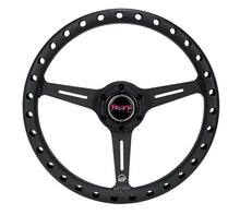 Load image into Gallery viewer, NRG Aluminum Steering Wheel 330mm - Extra Light - Ergonomic Grip - Anadized Black | RST-072-BK
