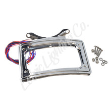 Load image into Gallery viewer, Letric Lighting 12-16 Dyna Switchbach Perfect Plate Light Chrome Curved License Plate Frame License Frame Letric Lighting   
