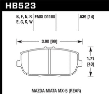 Load image into Gallery viewer, Hawk 06-10 Mazda Miata Mx-5 Base Blue 9012 Race Rear Brake Pads Brake Pads - Racing Hawk Performance   
