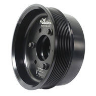 Fluidampr Chevy LSX 6-1/4in Damper w/Single 8 Rib 6.57in Dia Pulley Steel Internally Balanced Damper | 660101
