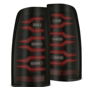 AlphaRex 99-06 Chevrolet Silverado/99-06 GMC Sierra LUXX-Series LED Tail Lights - Black/Red AlphaRex