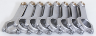 Eagle Chevrolet Small Block 5.700in Length ARP L19 Bolts Forged 4340 Steel H-Beam Rods - Set of 8 Eagle