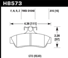 Load image into Gallery viewer, Hawk 04-06 Pontaic GTO HPS 5.0 Rear Brake Pads Brake Pads - Performance Hawk Performance   
