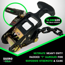 Load image into Gallery viewer, Rhino USA Lasso Straps; Basket Straps - Black Tow Straps Rhino USA
