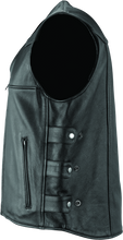 Load image into Gallery viewer, Kuryakyn Leather By River Road Plains Leather Vest Black - Small Vests Kuryakyn
