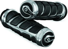Load image into Gallery viewer, Kuryakyn Kinetic Grips Chrome Misc Powersports Kuryakyn   
