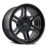 Mayhem 8117 Hermosa 20x9 / 5x127 BP/ 18mm Offset / 87mm Hub Black/Milled Wheel | 8117-2952BM