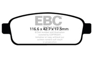 EBC 13+ Buick Encore 1.4 Turbo Ultimax2 Rear Brake Pads Brake Pads - OE EBC   