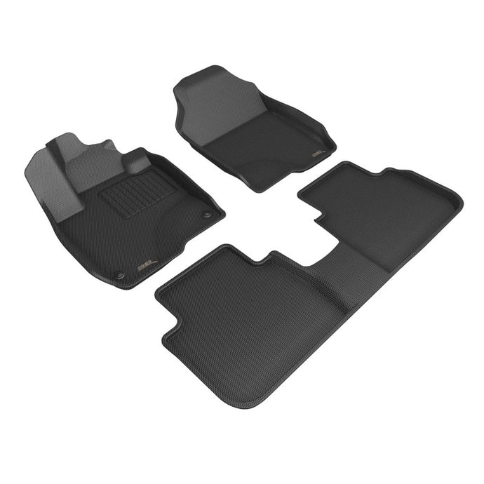 3D MAXpider 2022-2023 Honda HR-V 1st Row Floormat - Black Floor Mats - Rubber 3D MAXpider   