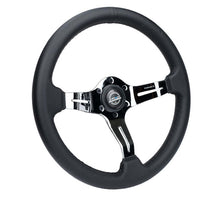 Load image into Gallery viewer, NRG Light Weight Gaming Steering Wheel - Splitz Chrome Silver Spokes Perforated Leather | ST-010CH-PR

