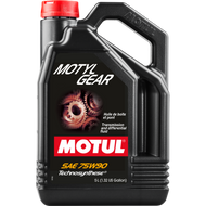 Motul Motylgear 75W90 4X5L - API GL-4/GL-5 MIL-L-2105D - 5L (1.3 Gal.) - Comes in a Case of 4 Units | 109057