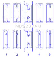 Load image into Gallery viewer, King Engine Bearings Mitsubishi 4G12 (Size +0.25mm) Main Bearing Set King Engine Bearings
