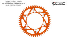 Load image into Gallery viewer, Vortex Racing 39 Tooth 520 Rear Sprocket - Orange | 170ZO-39
