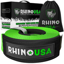 Load image into Gallery viewer, Rhino USA Tow Straps Rhino USA Recovery Tree Saver Strap 4Inx10Ft (Green)
